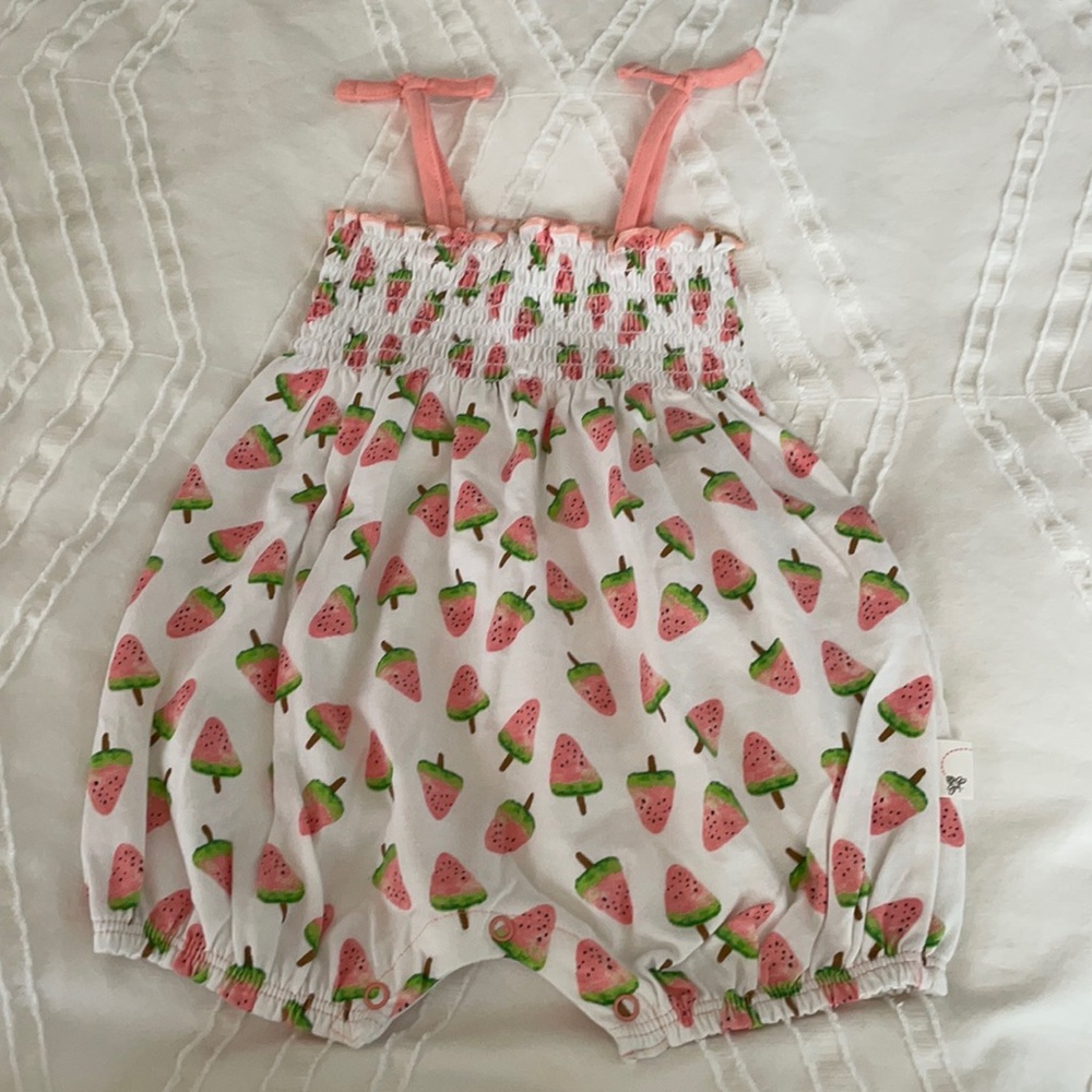 Burts Bees Baby Watermelon Romper